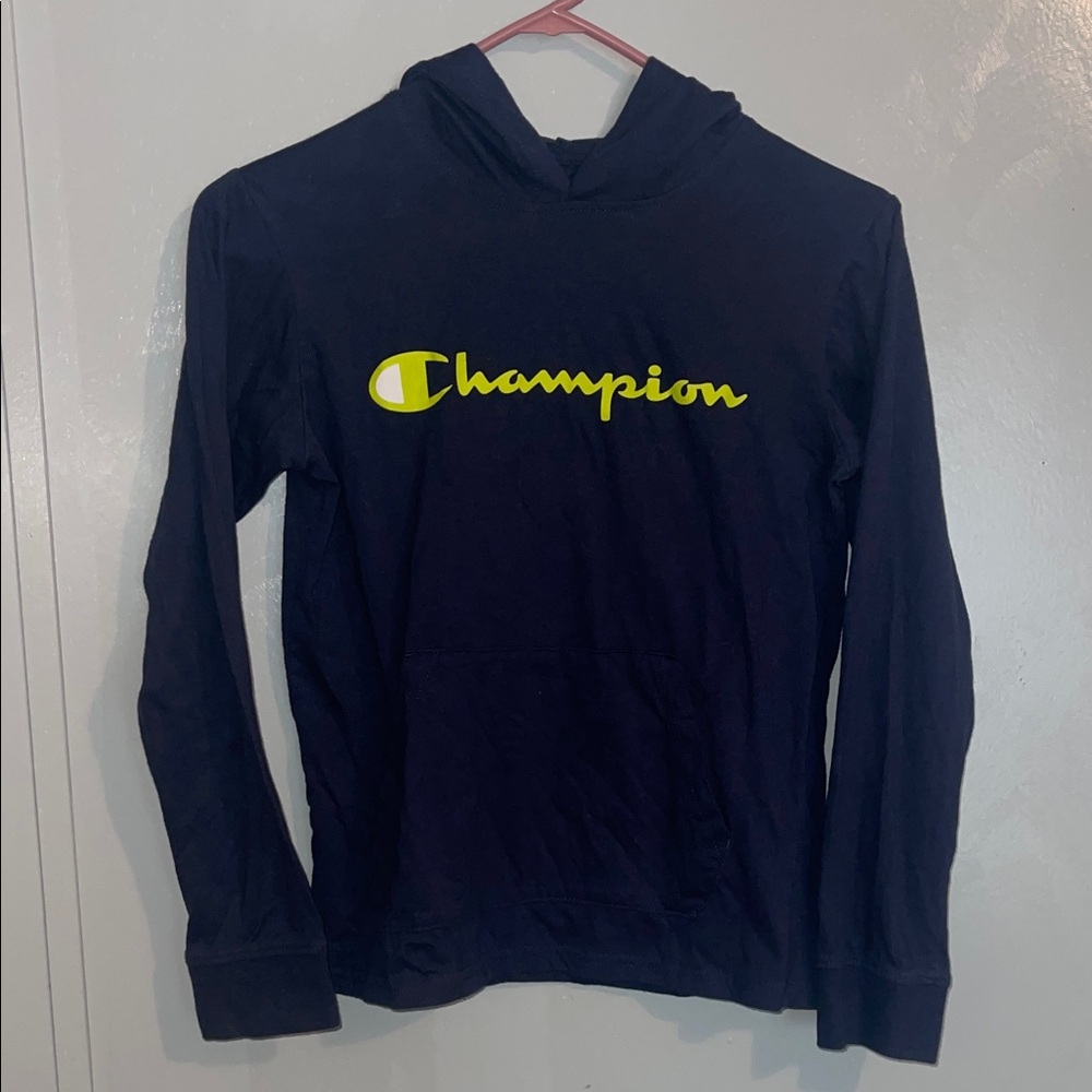 Champion Kids Dark Blue Hoodie